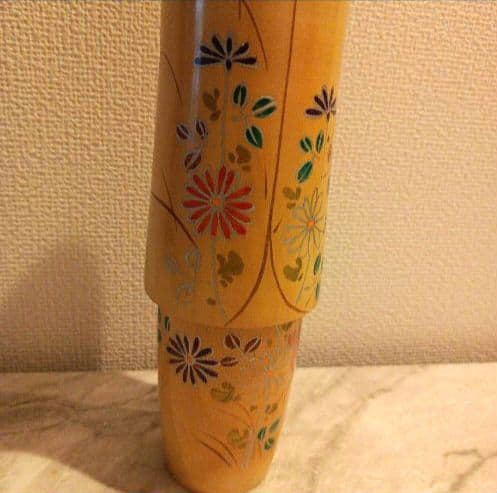 佐藤翠崕 創作こけし 菊の想い 内閣総理大臣賞受賞作家