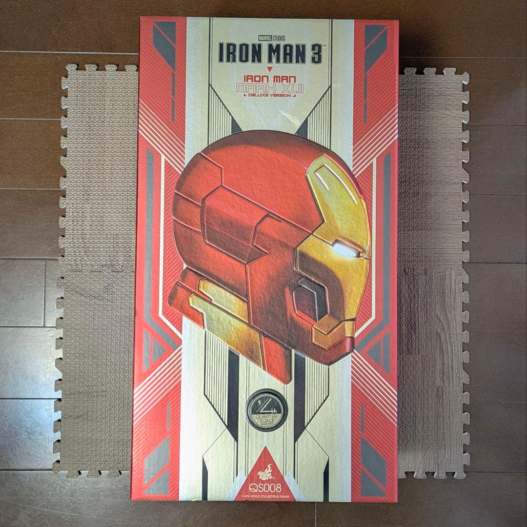 ホットトイズ 1/4 QS008 アイアンマン マーク42 　スタンド欠品