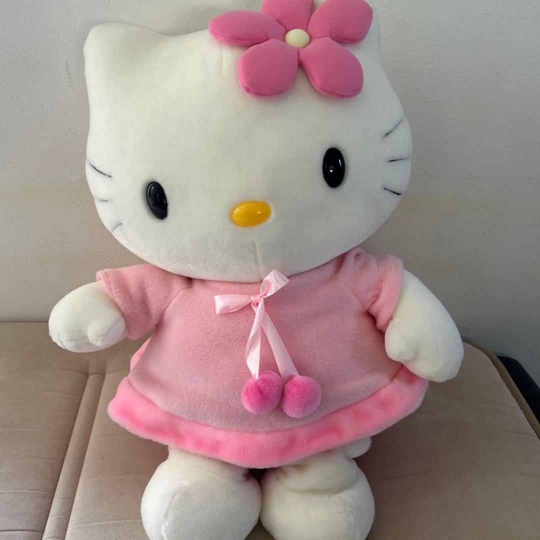 激レア！お値下げ！エンジェルハローキティ ぬいぐるみ 特大 レトロ