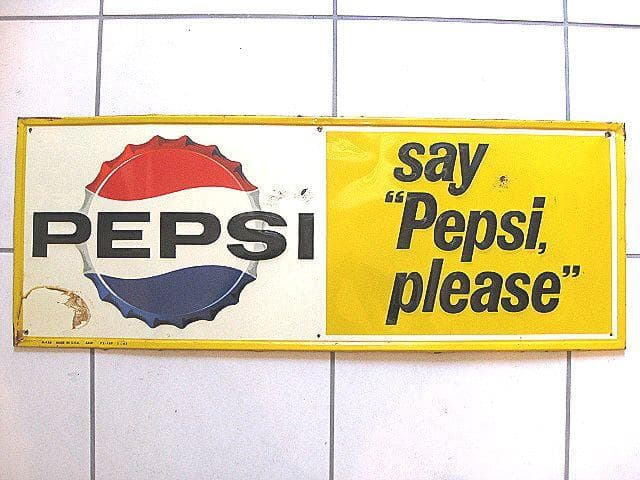 レア 1960’s PEPSI ペプシ ビンテージ Vintage 看板 7UP