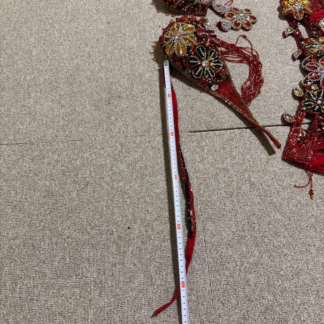 赤と黒のベリーダンスセットアップ