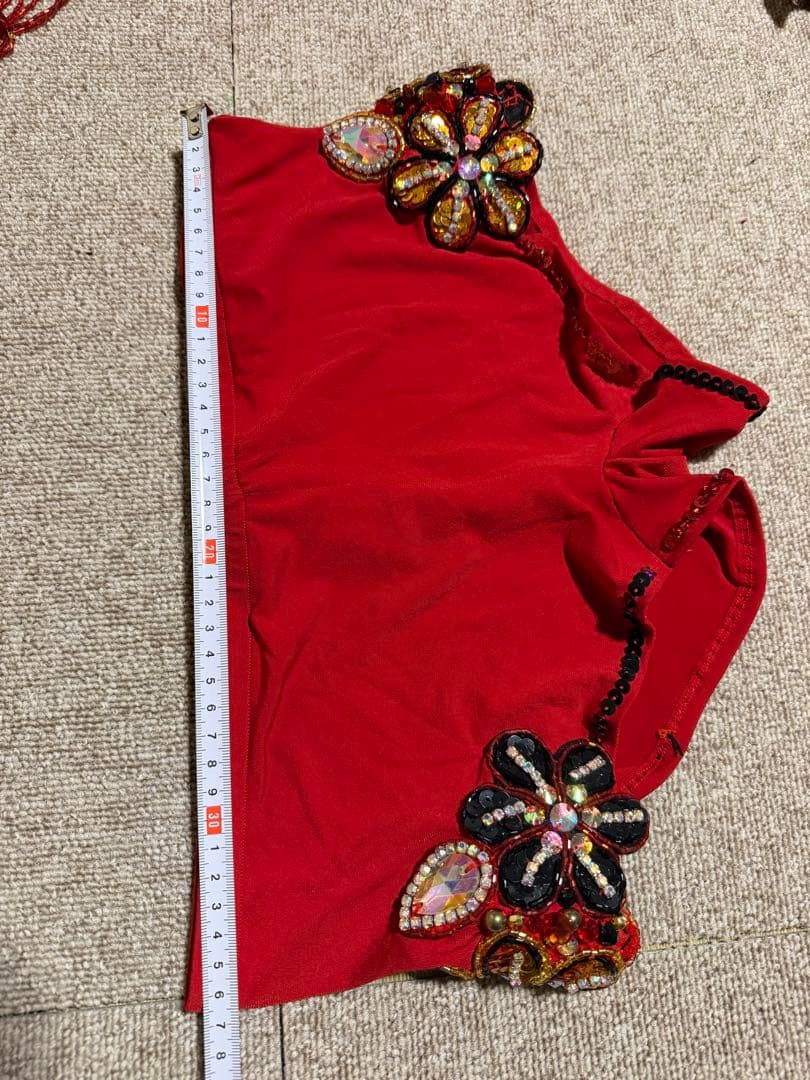 赤と黒のベリーダンスセットアップ