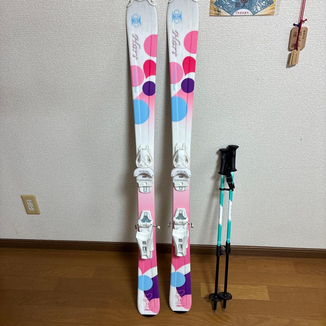 Hart スキー板 カラフルドットデザイン