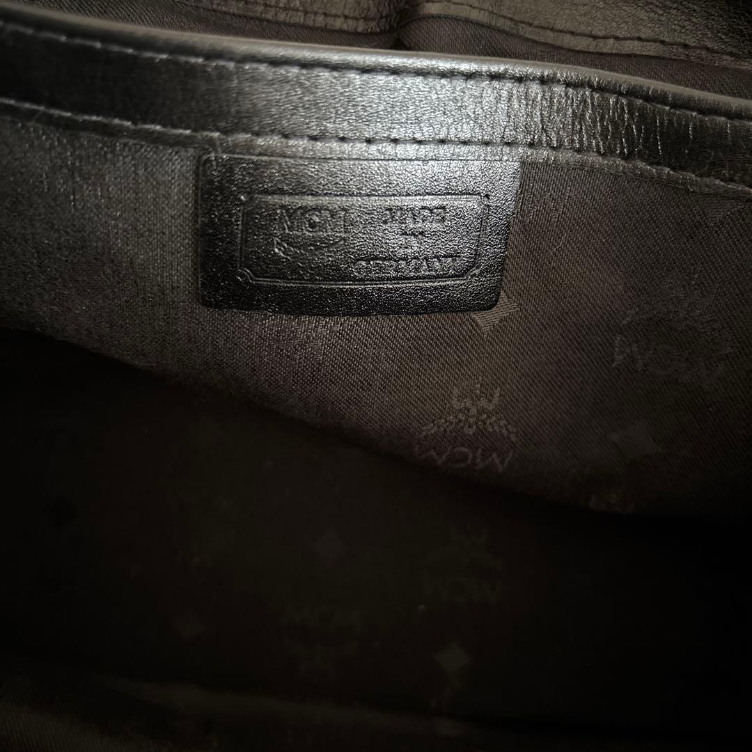 エムシーエム 2way ミニボストン モノグラム ブラック