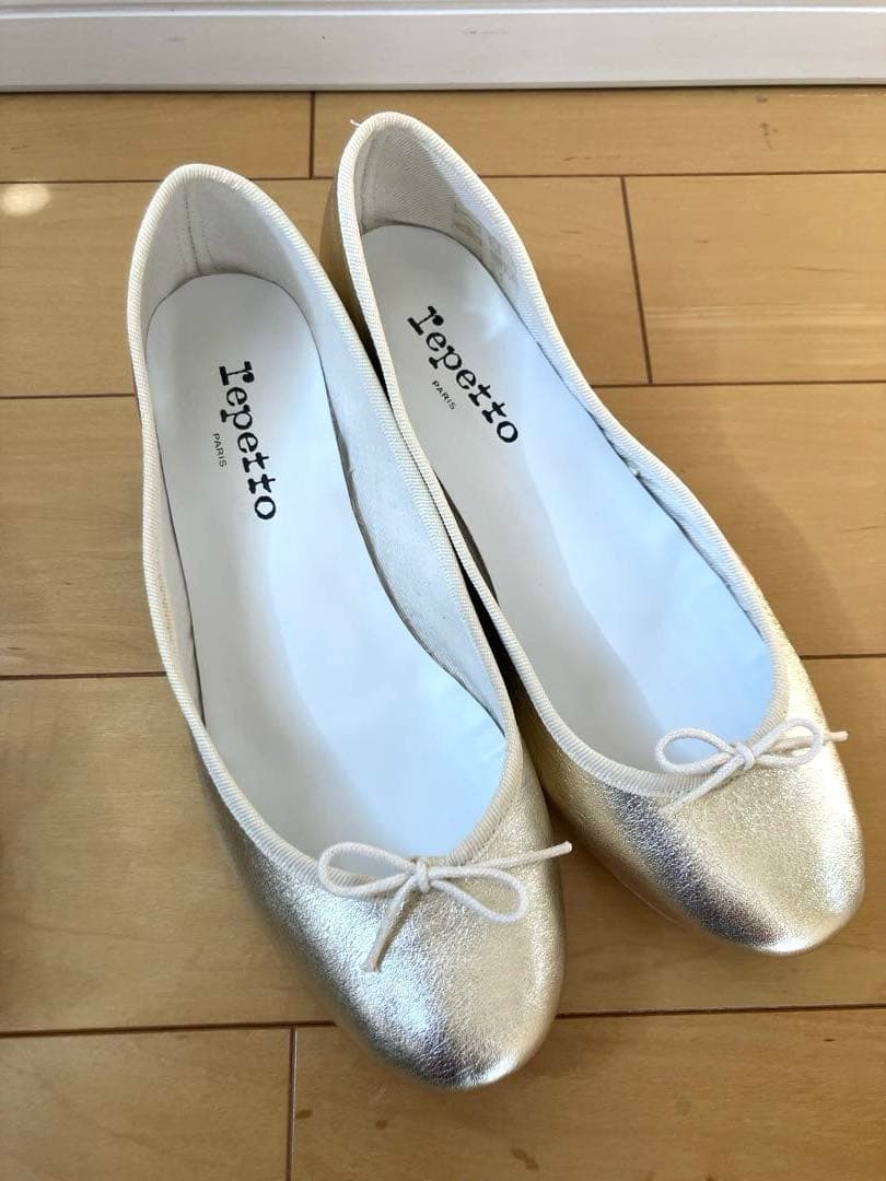✴︎美品✴︎ Repetto レペット 40 ゴールドバレエシューズ 箱付き