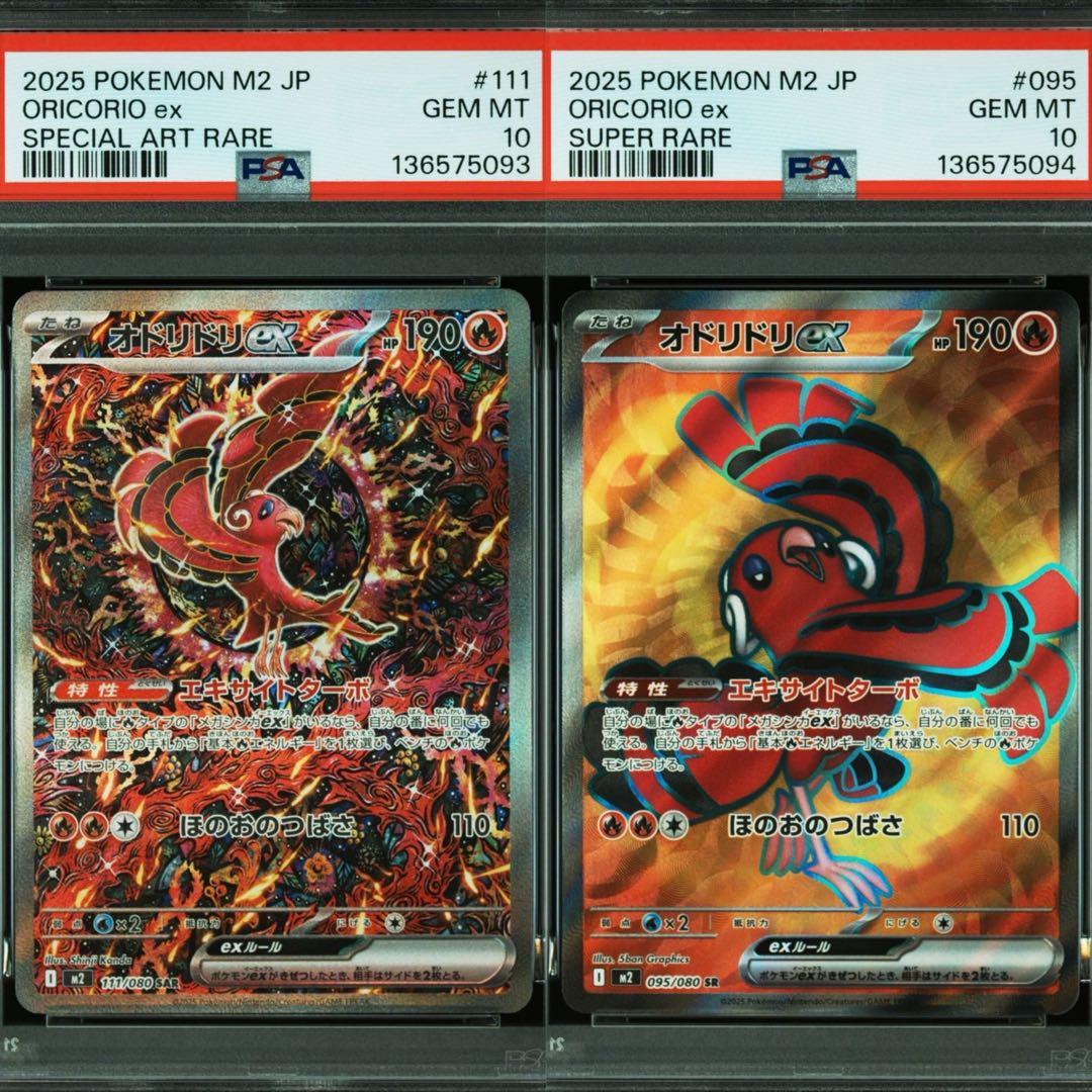 【 PSA10 2連番 】 オドリドリex SAR SR 2連番 カンダシンジ