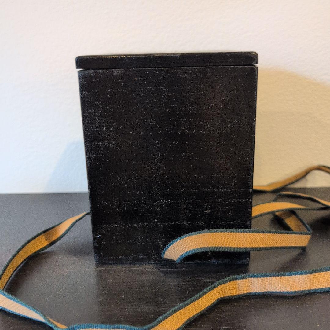 11代　中村宗哲　真塗　黒中棗　鵬雲斎花押　二重箱