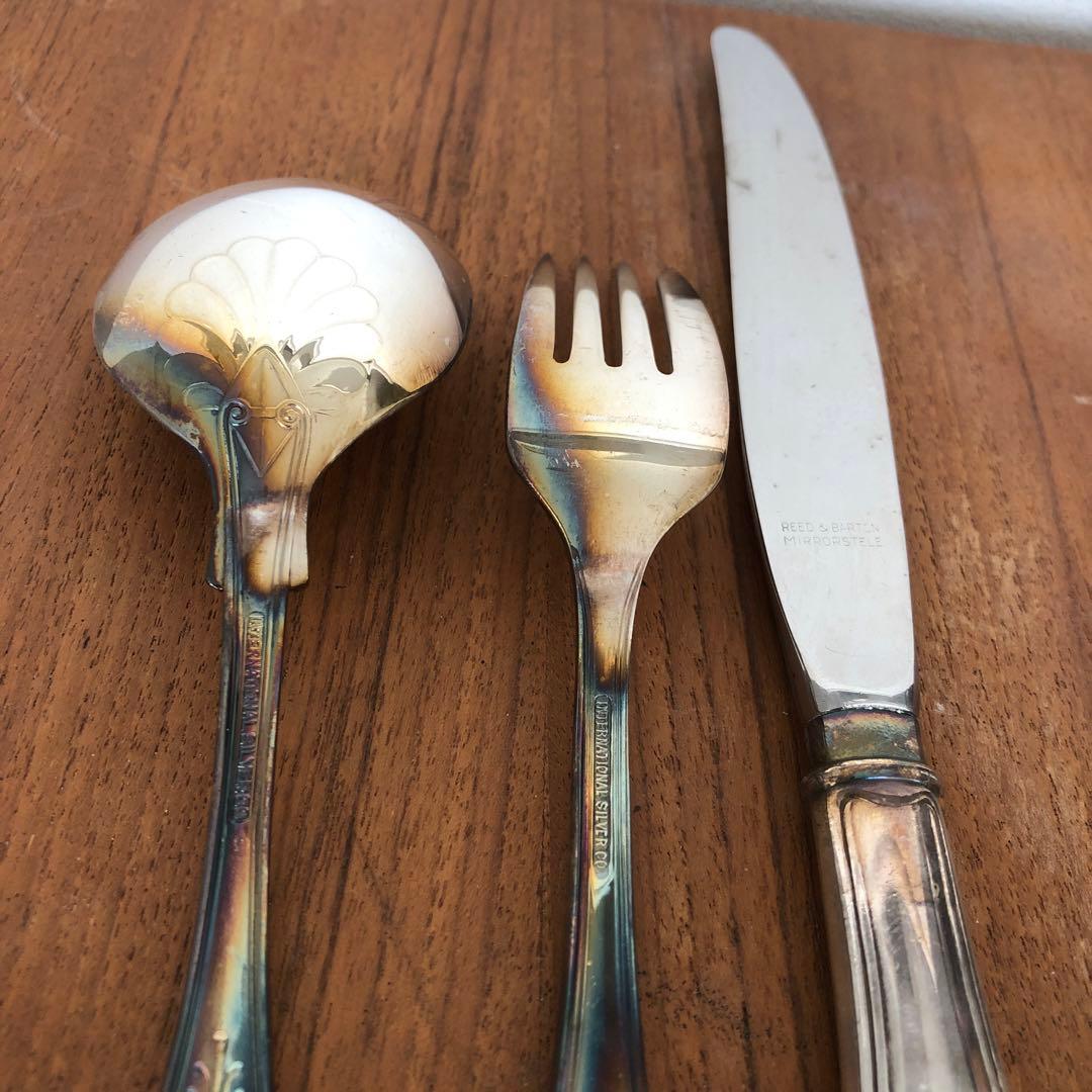 ビンテージ　USN インターナショナル シルバー カンパニーカトラリー　米国海軍