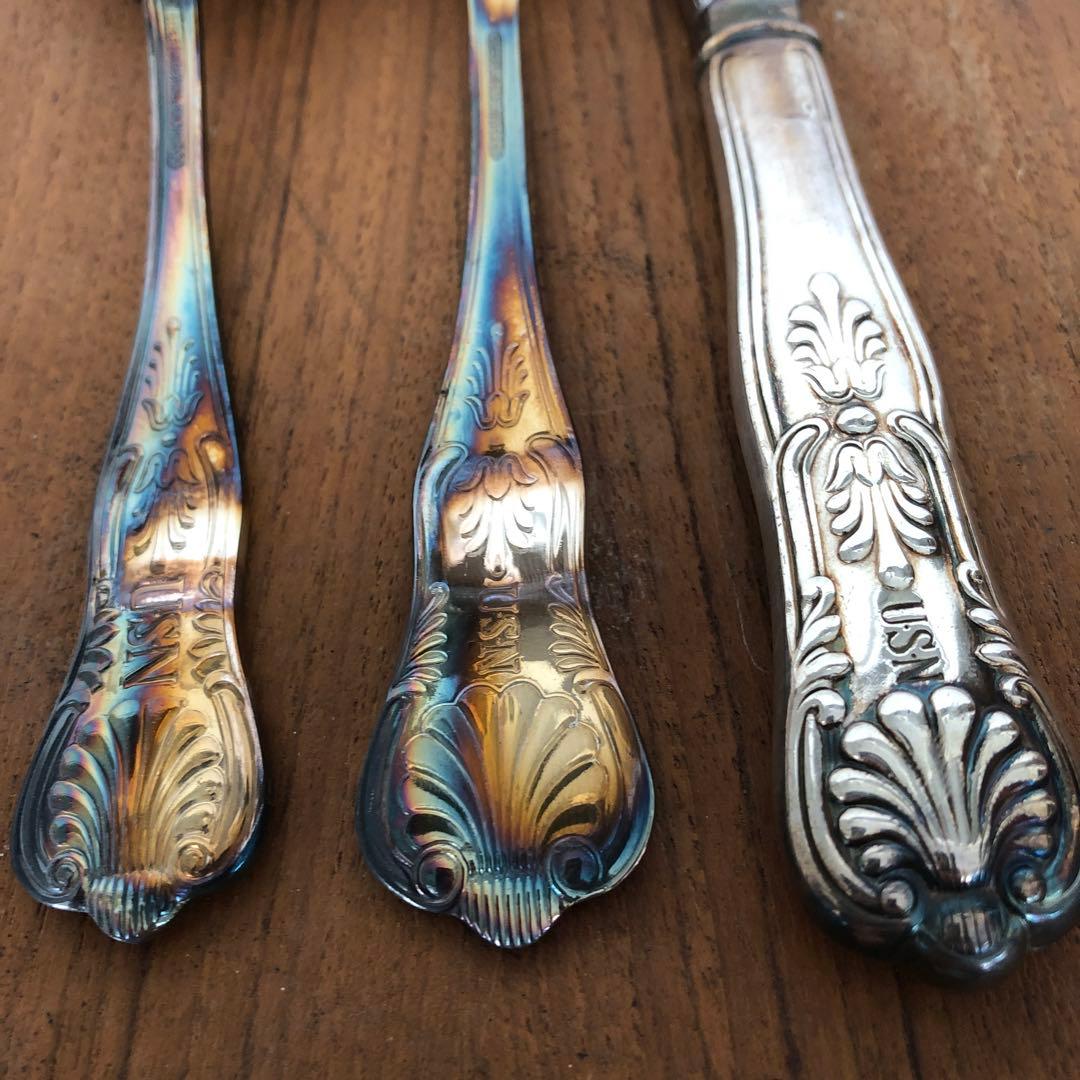 ビンテージ　USN インターナショナル シルバー カンパニーカトラリー　米国海軍