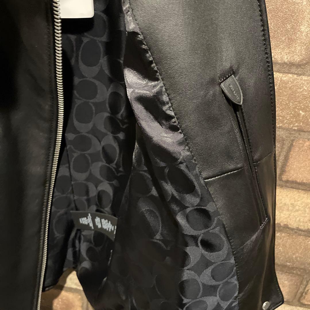 新品　未使用品　コーチ　COACH レザー　ライダースジャケット