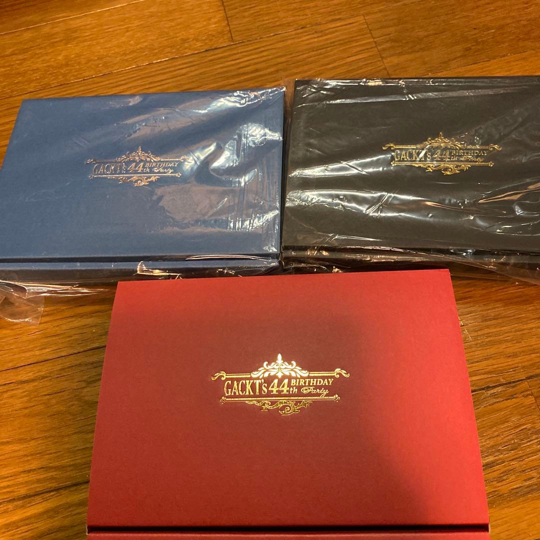 GACKTバースデーお土産、昼の部、夜の部、関係者のは部セット＋オマケ