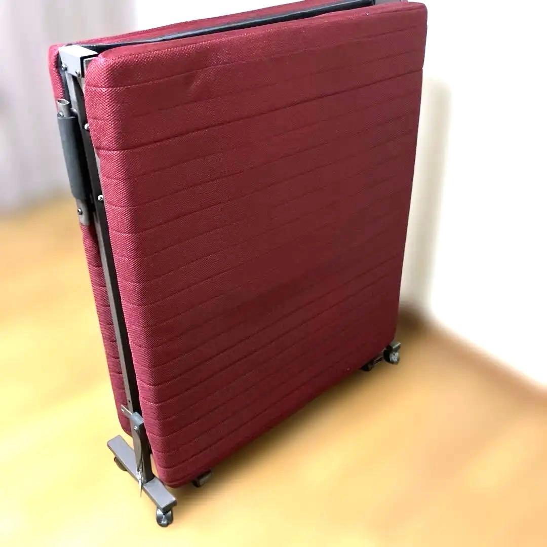 【最終値下げ】リクライニング付き折りたたみベッド　シングル