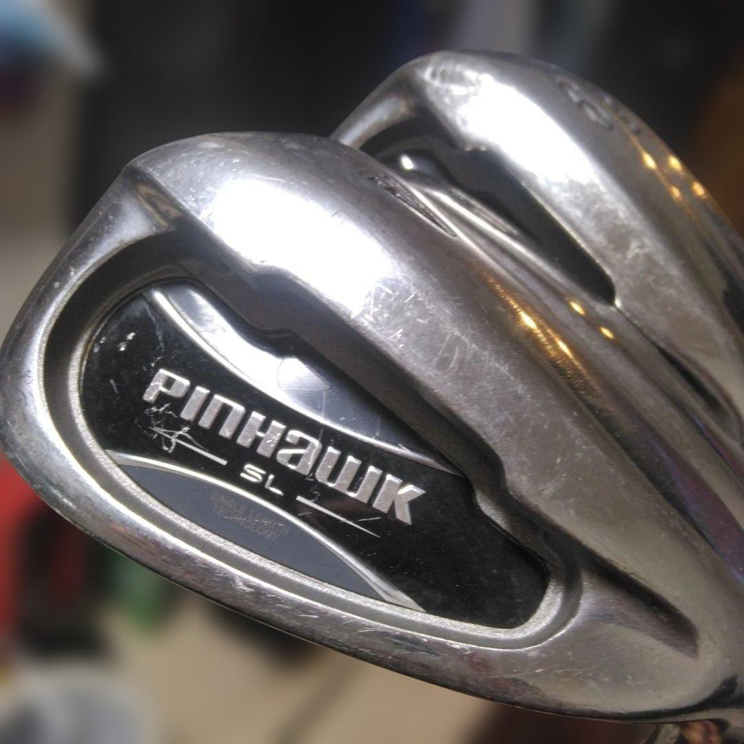 ワンレングス　Pinhawk アイアンセット 8本black widowグリップ