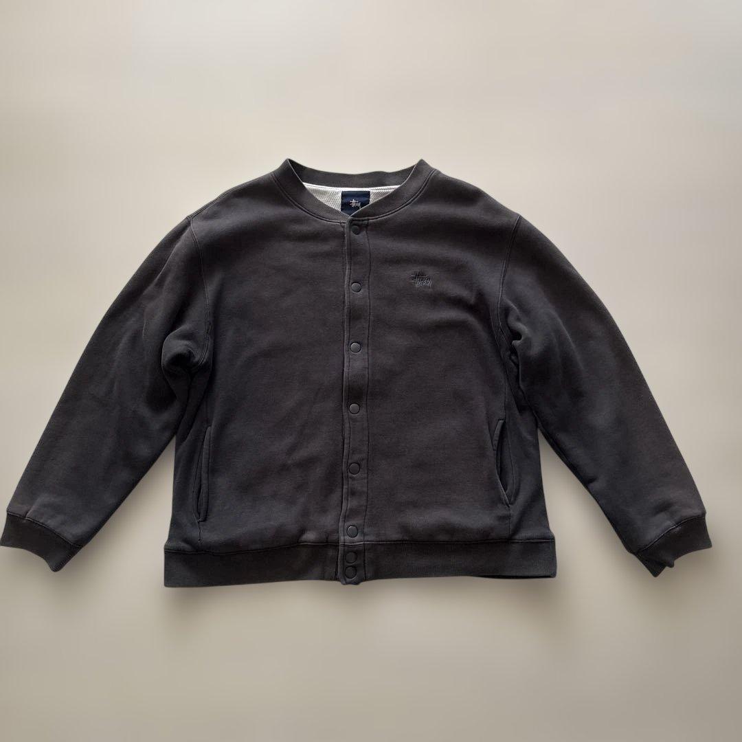 old stussy スウェット　スタジャン　紺タグ