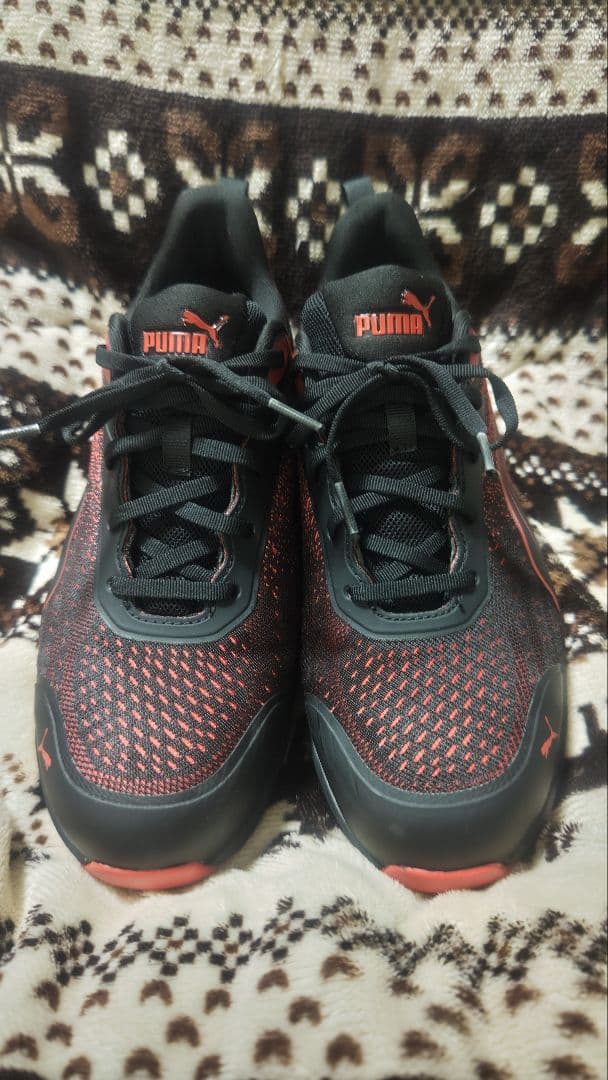 プーマ PUMA 安全靴 グライド レッド ロー 26.0cm