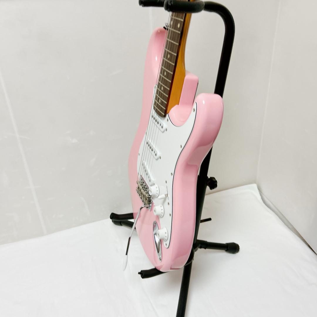 美品 Grassroots グラスルーツ Stratocaster ピンク 桃