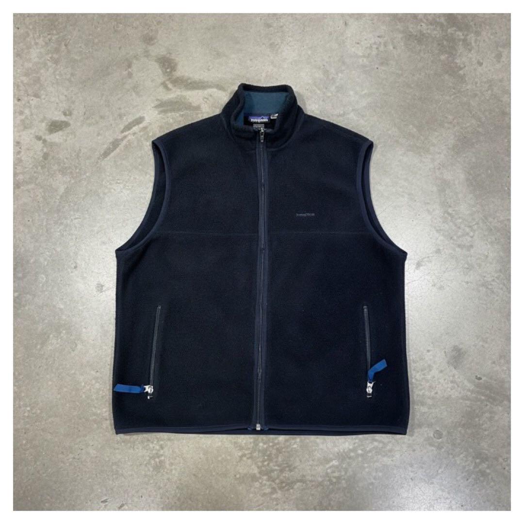 希少 USA製 Patagonia シンチラ フリース ベスト サイズXL 黒