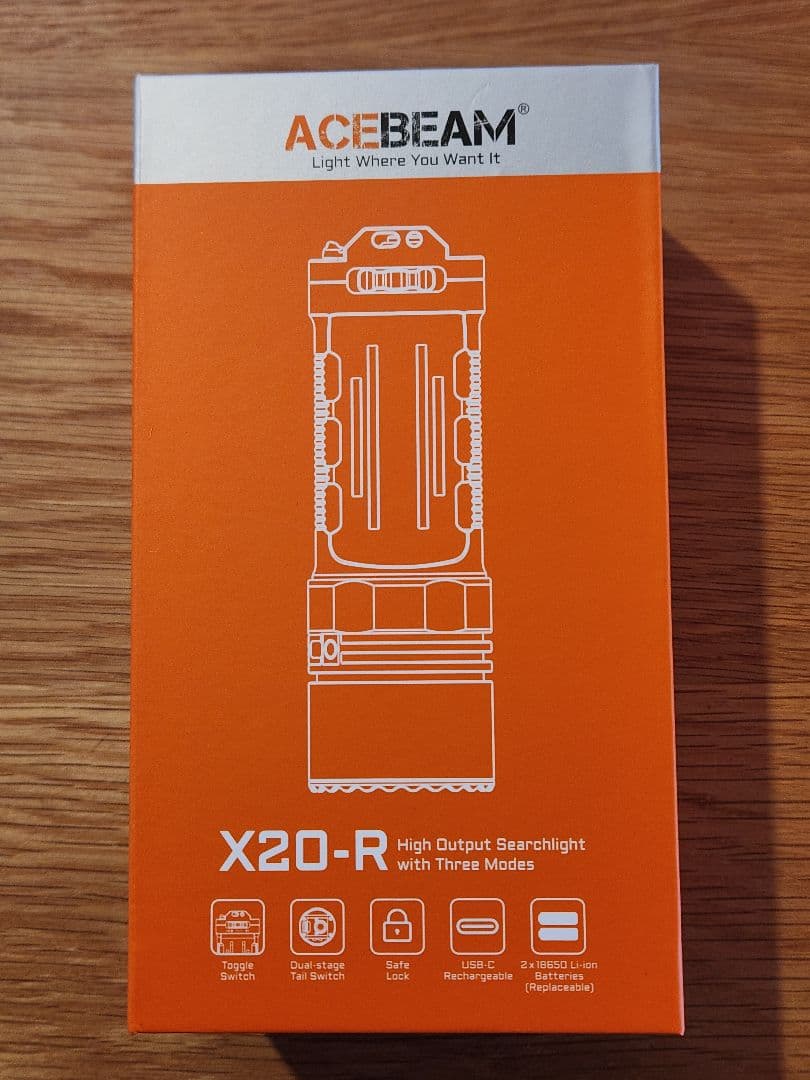 ACEBEAM X20-R デザートタン SFT-25R 6500K 8000L