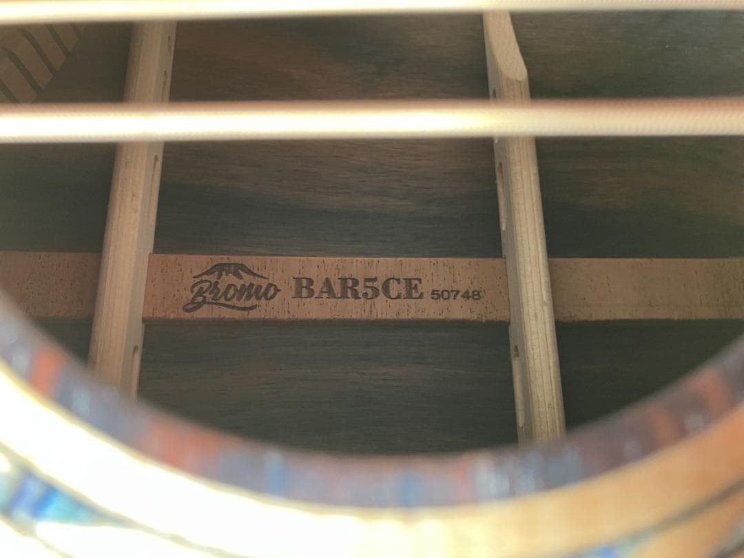 オール単板エレアコギター（殆ど未使用）　Bromo　BAR5CE　ギグバッグ付属