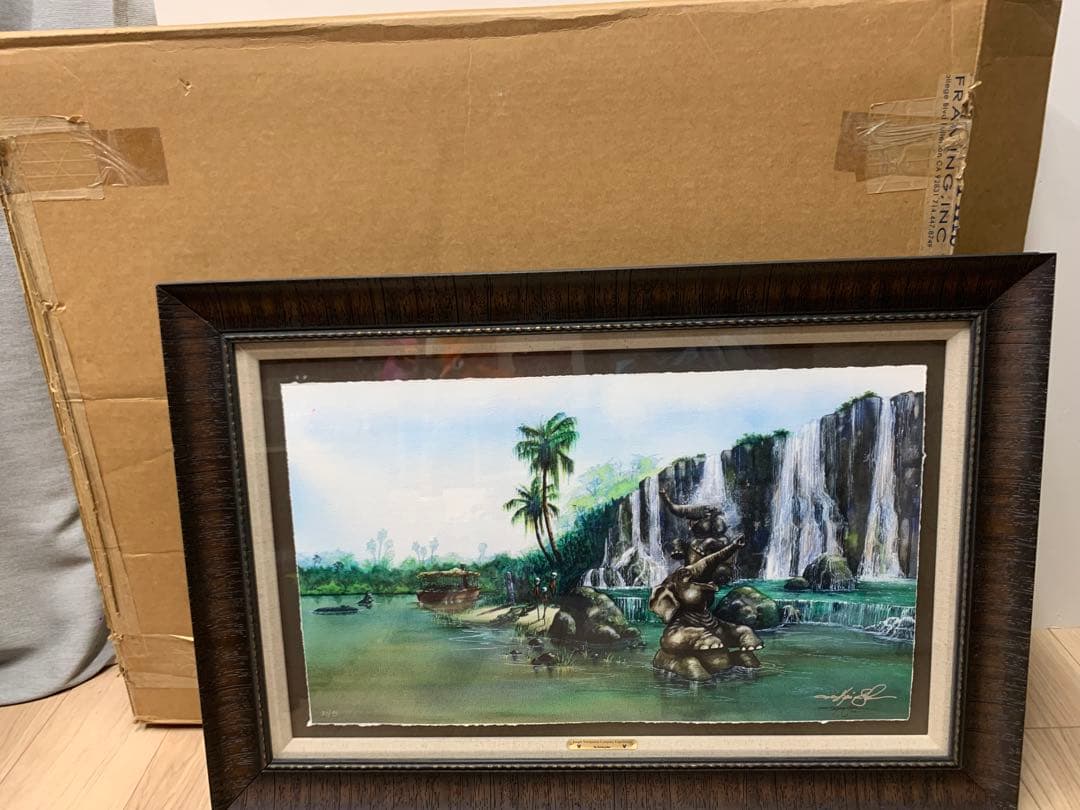ディズニー　ジャングルクルーズ　絵　アート　レア disney fine art