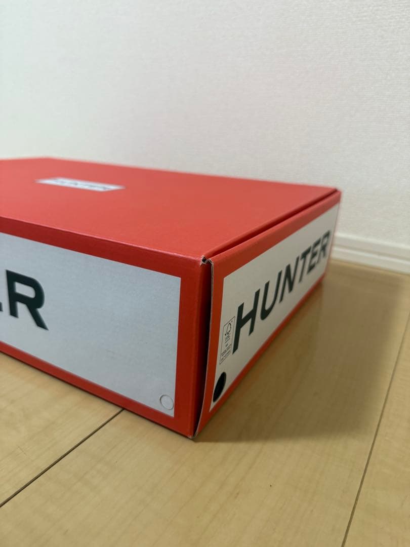 【新品・未使用】HUNTER ブラック 長靴 バックル付き UK6 25cm
