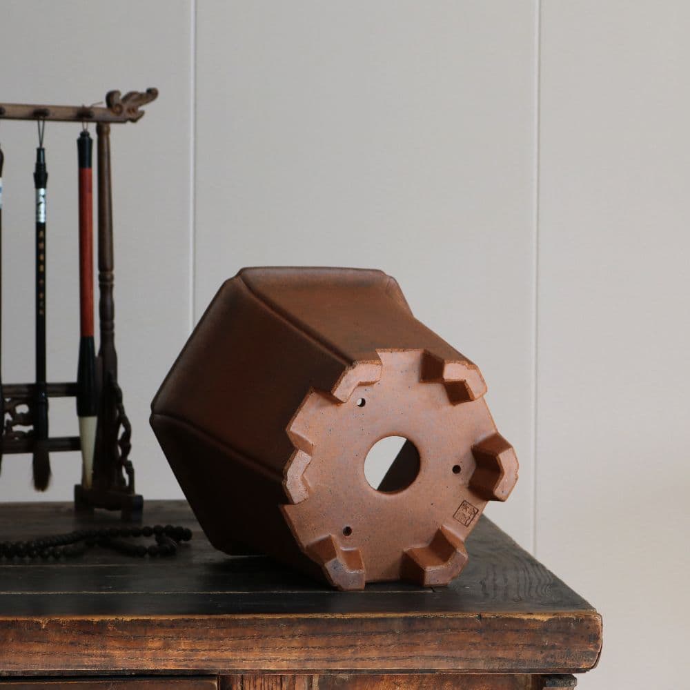 六方らん鉢 多肉植物鉢 紫砂鉢 盆栽鉢 植木鉢 小品盆栽鉢 大品盆栽鉢