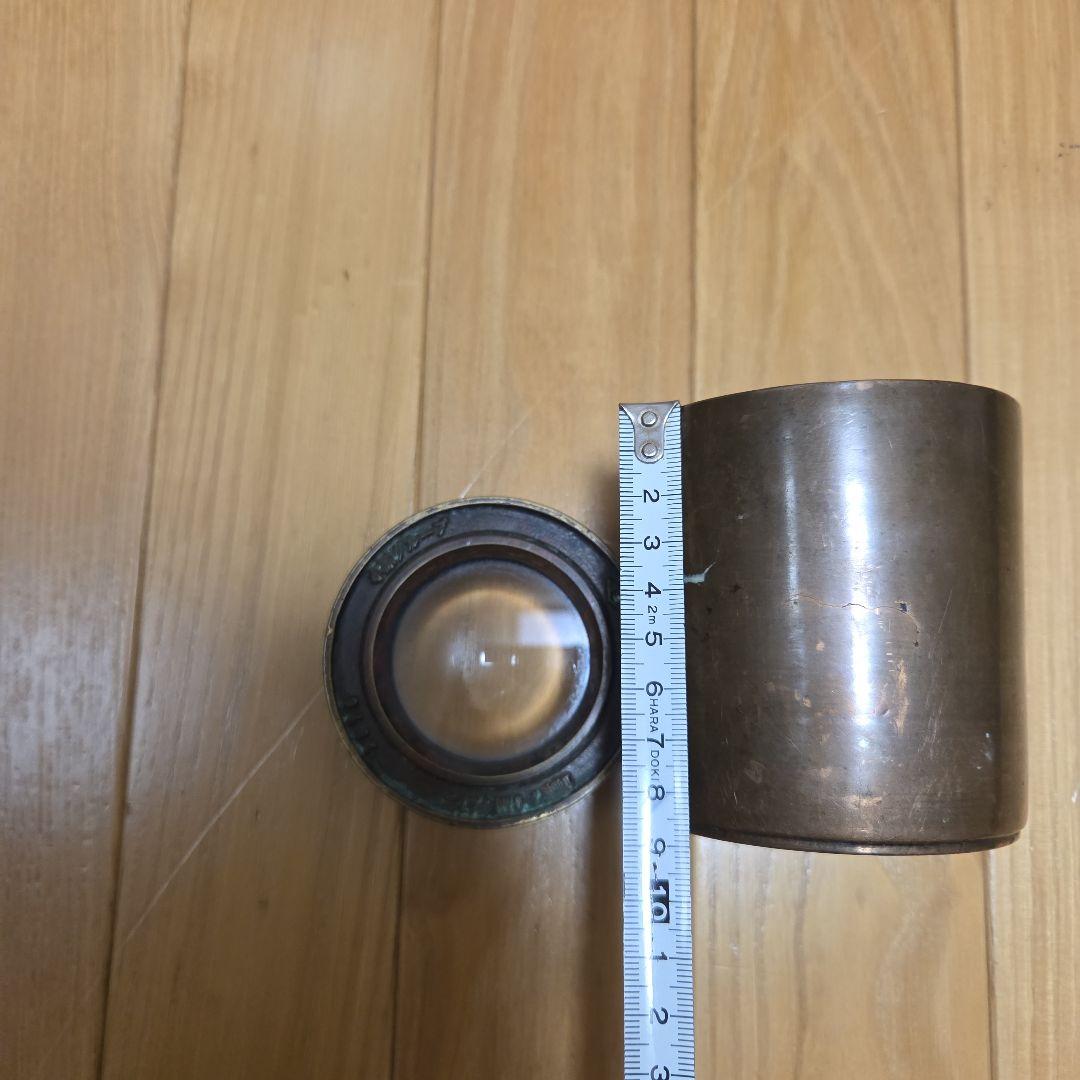 真鍮製？のアンティークな珍品　拡大鏡とフリーカップ2点セット➕️オマケ付き