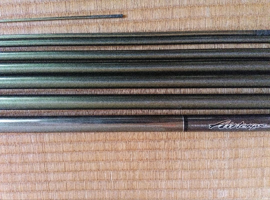 鮎竿　ダイワ銀影　エアトルク1―90SX　全長9m　替穂先、竿袋、ロッドケース付