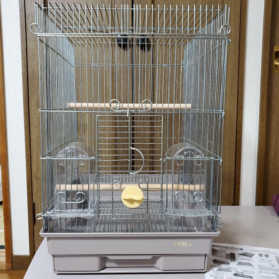 【新品】HOEI 鳥かご35　ミルキーベージュ