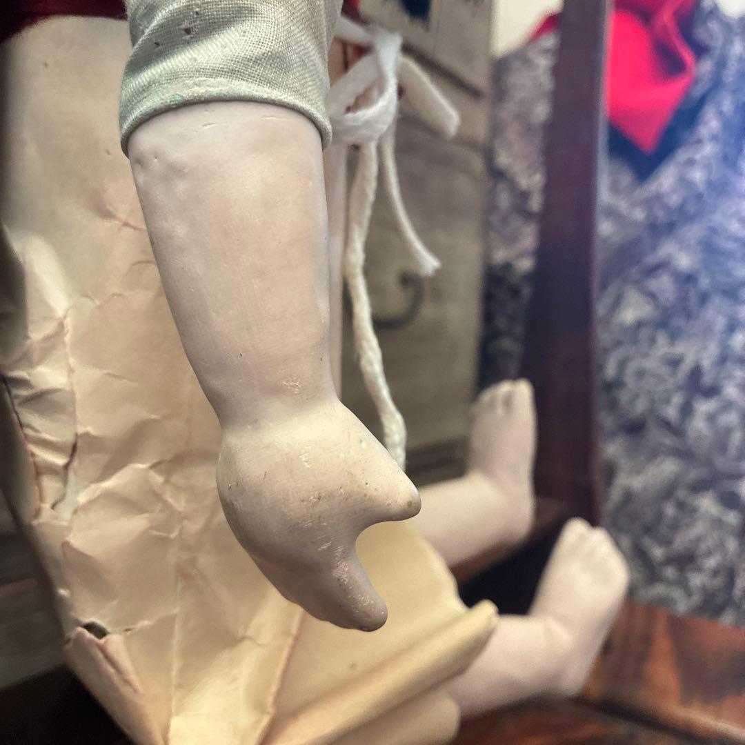 市松人形　銘あり　直？斎