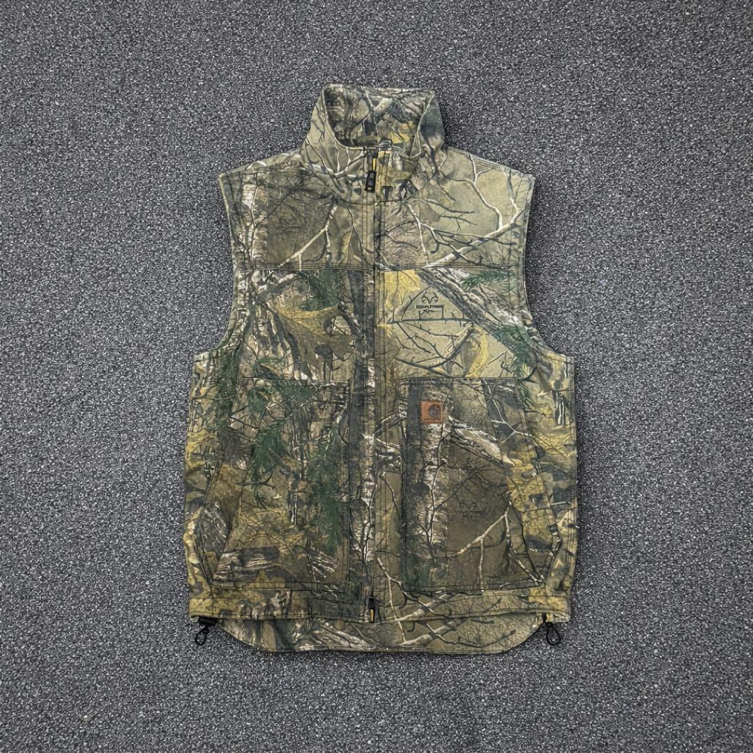 【美品】 10s Carhartt リアルツリー ベスト