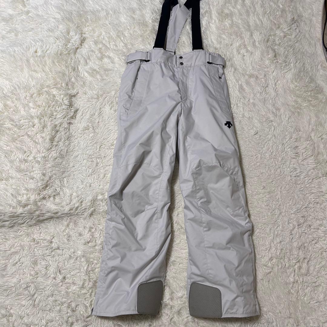 【美品】DESCENTE デサント スキーウェア 上下 シンプル イエロー Ｌ
