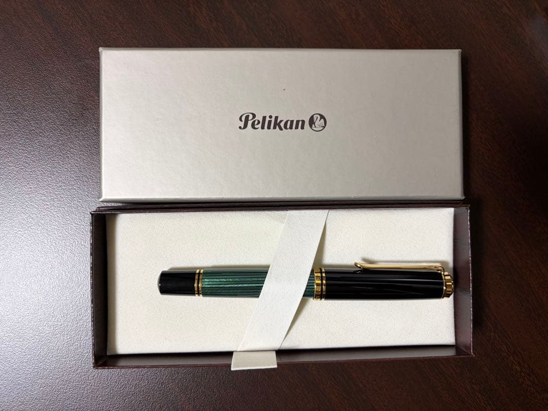 ペリカン M1000 スーべレーン 緑縞 F Pelikan