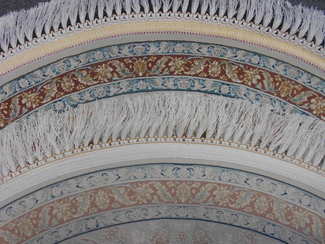 専用！225万ノット！ 本場イラン産 絨毯！円形150cm-200111