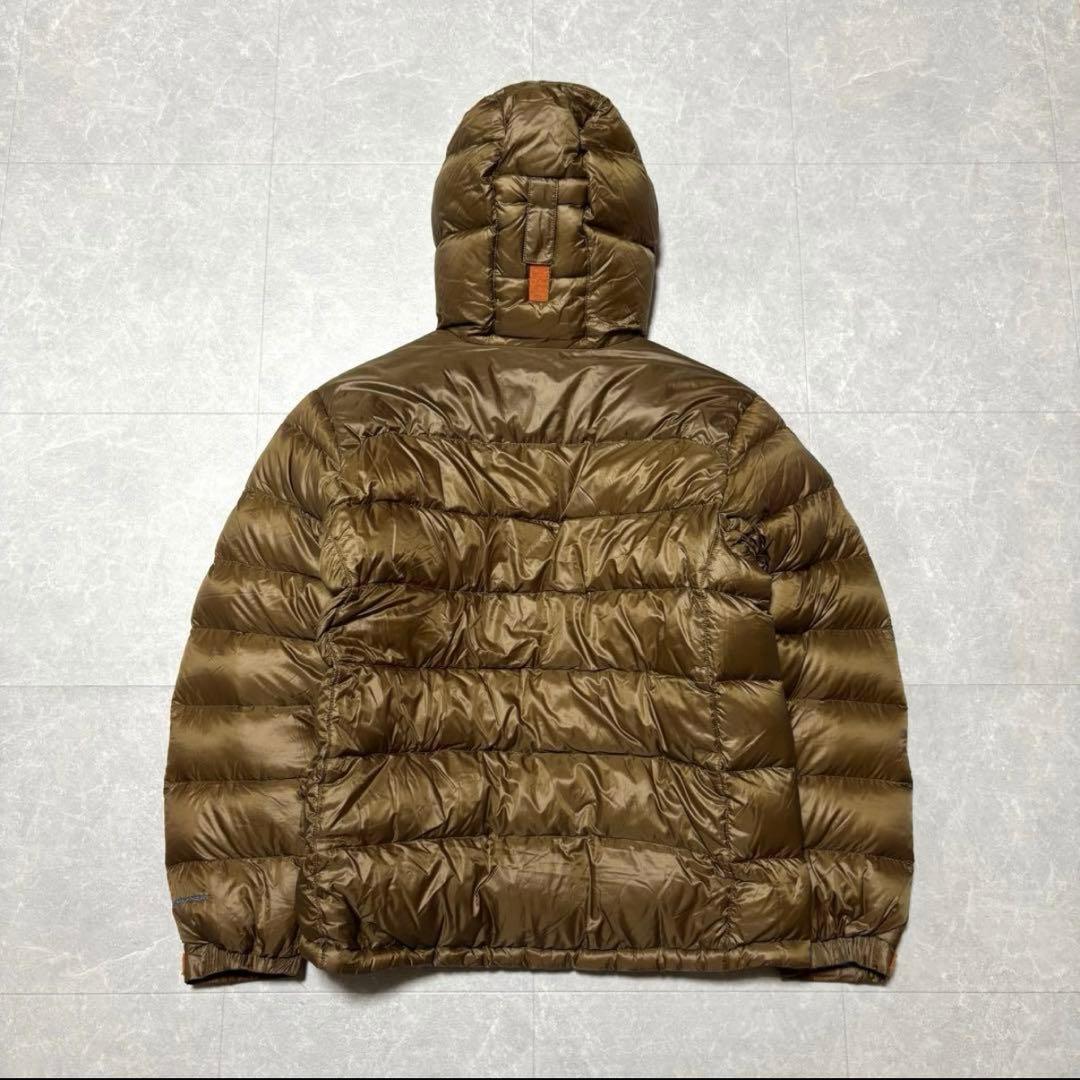 <希少> Columbiaダウンジャケット ブラウン ターコイズMサイズ