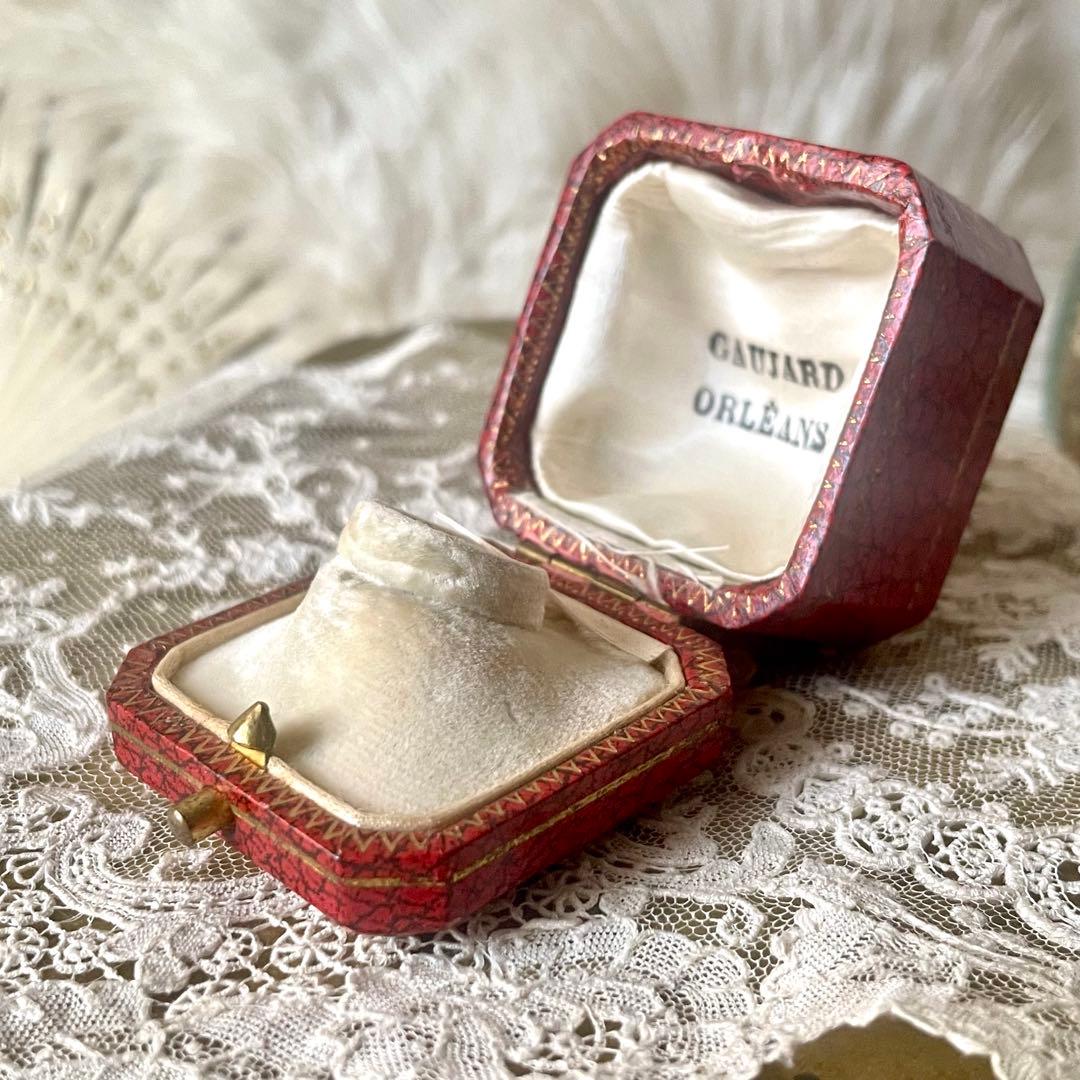 りむ　　リング用ジュエリーボックスアクセサリーケース　フランスアンティーク