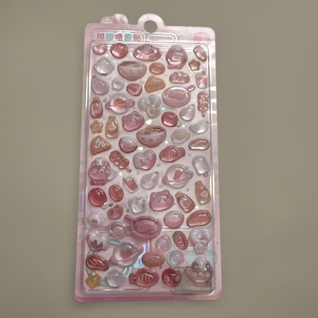 3Dシール　ボンボンドロップ風　9枚セット