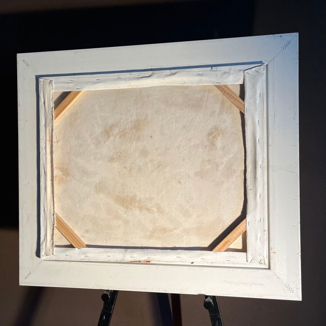 ★真作★ 文勝(ウンシュン) 古跡 油絵 額付き 貴重作品