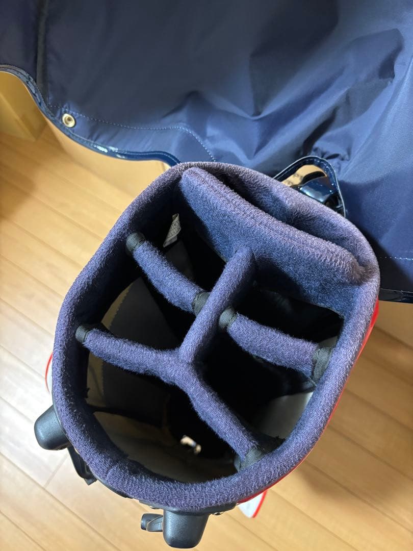 美品 muta MARINE ムータマリン エナメル スタンドキャディバッグ