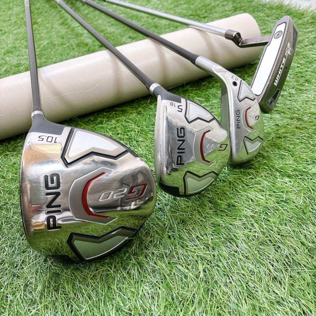 ピン G20 メンズゴルフ キャディバッグ付き 12本 S 右利き 初心者