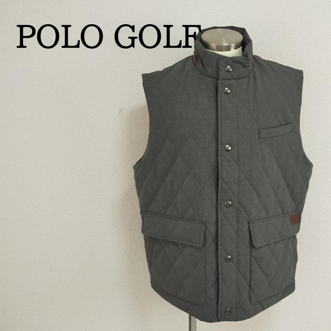 新品タグ付PoloGolf ポロゴルフゴルフウェアキルティングベストメンズL