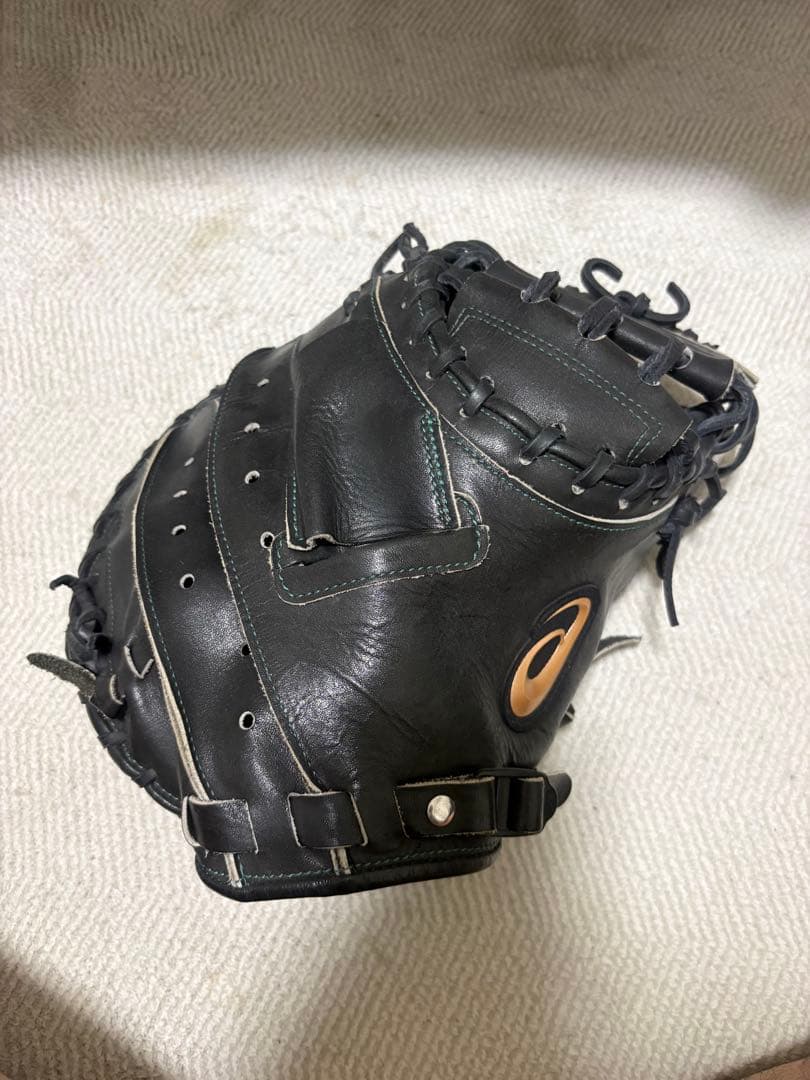 Asics黒 硬式　ミット