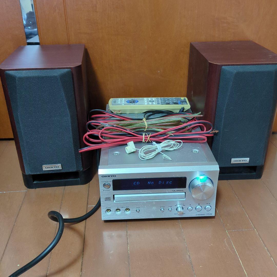 ONKYO CDプレーヤー ミニコンポ スピーカー2台付き