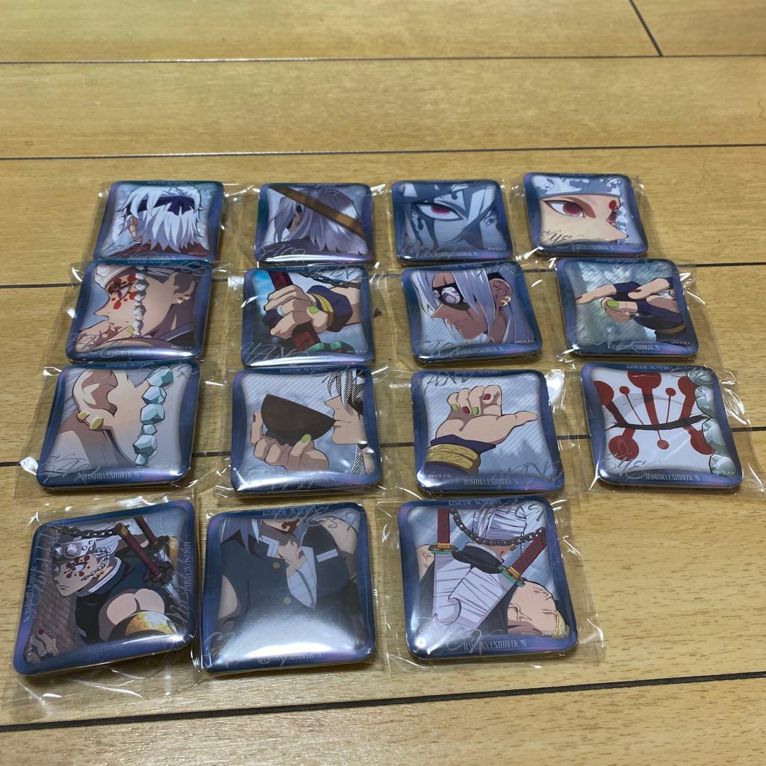 鬼滅の刃　柱展　マニアック缶バッジ　宇髄天元　コンプ　15個セット　柱百景