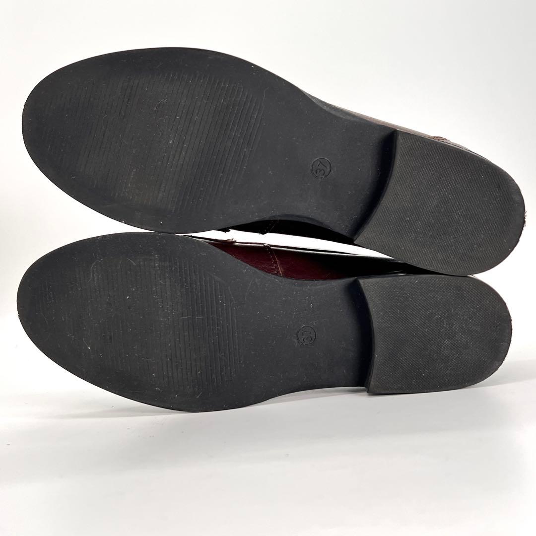 【美品】ENESS エネス ローファー ブラウン 37