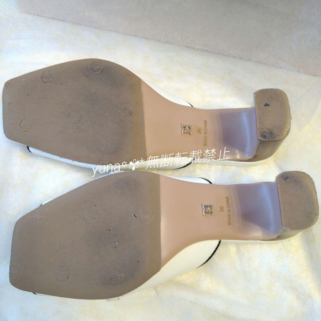 裏貼済 36 Herlipto Bit Square-Toe Mules