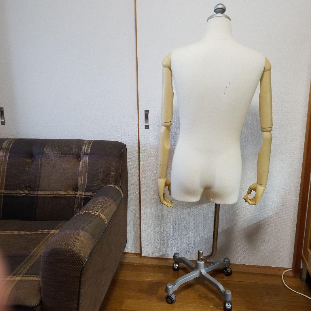 布製メンズトルソー　マネキン　腕可動式