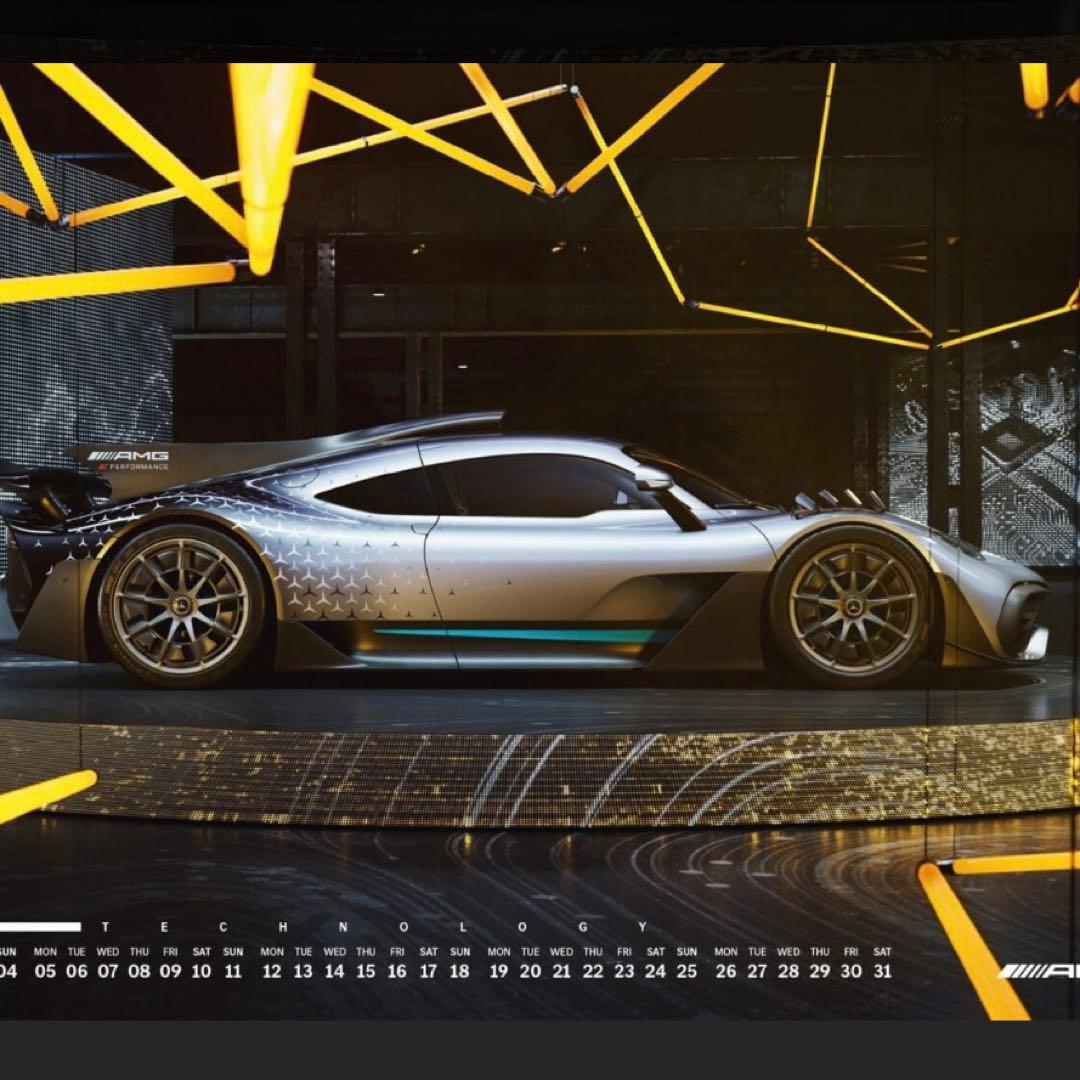 【新品未開封】メルセデスベンツ-AMG 2024年 カレンダー ドイツ製