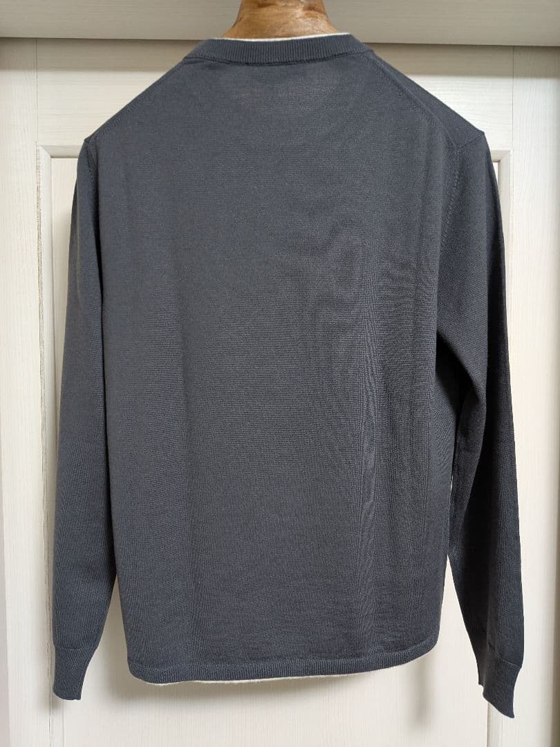【新品約9万円】Cruciani クルチアーニ★グレー★クルーネックニット 46
