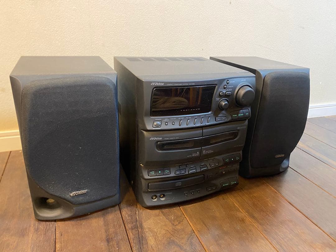 Victor ミニコンポ CDプレーヤー・カセットデッキ